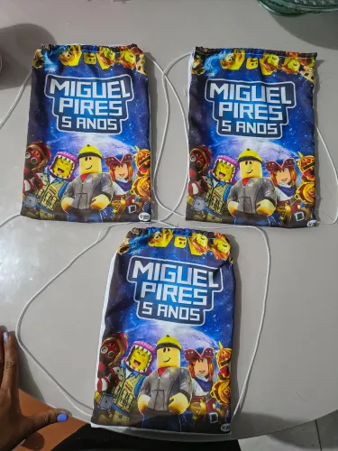 Sacolinha para aniversário personalizada, sublimada