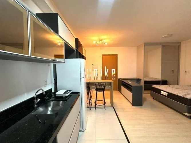 Apartamento para Alugar, 1 dormitório, 40m² por R$3.835/mês - Edifício Moriah no Jardim Aq