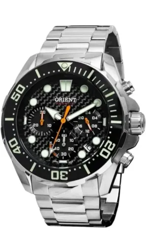 Relógio de mergulho ORIENT SolarTech Cronógrafo MBSSC260 *Diver 300m