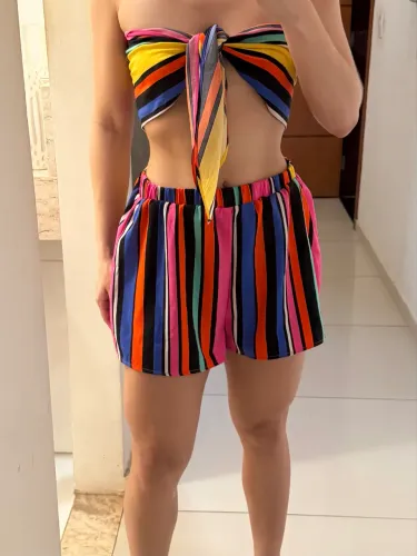 Conjunto short e top