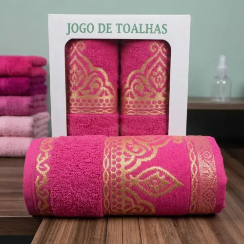 Kit 2 pçs toalha de banho+rosto promoção para retirada