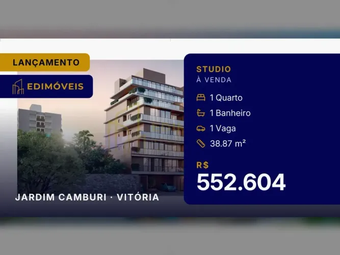 Seu Novo Studio em Jardim Camburi: Alta Liquidez e Baixo Custo!