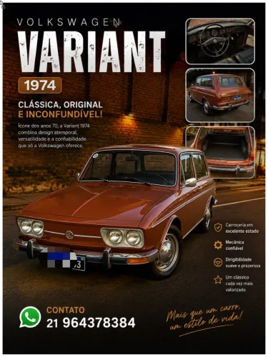 Volkswagen Variant 1.6 2P Manual 1974
