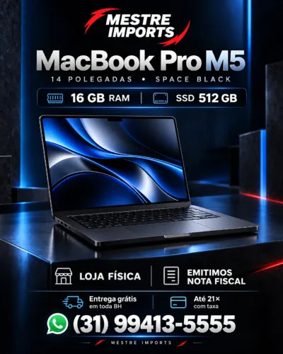 MacBook Pro M5 14 16GB SSD 512GB Space Black