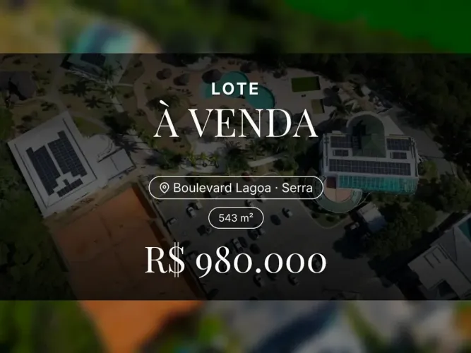 Oportunidade Única: Lote em Condomínio Boulevard Lagoa, Serra