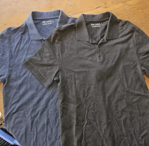 *COMBO* Camisa Polo azul marinho Camisa Polo preta  Tamanho P Algodão Peruano