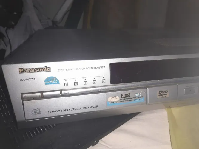 Cdp carrocel 5cds. DVD. MP3 PANASONIC (não é sony Yamaha teac)home Theater