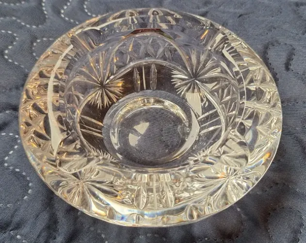Cinzeiro de cristal tcheco