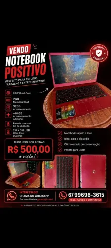 Notebook em perfeito estado 