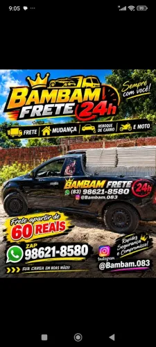 Frete e mudança reboque de carro e moto 24h