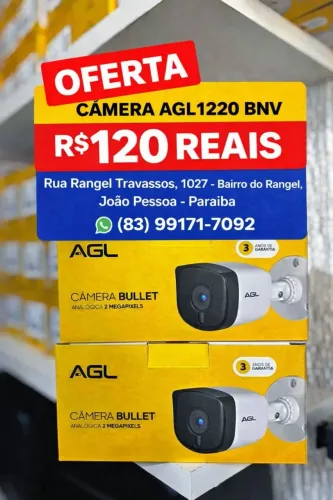 Câmera de segurança AGL 1220 BNV 2MP Full Color Noturna Bullet Nova com Garantia