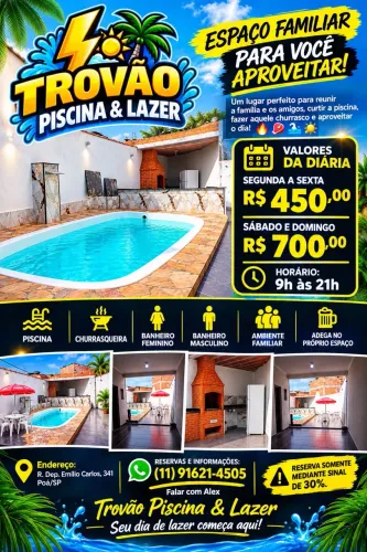 Alugo espaço com piscina