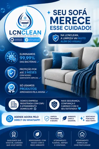 Limpeza e higienização de estofados 