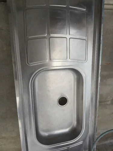 Pia inox balcão