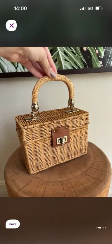 Bolsa de palha - ZARA