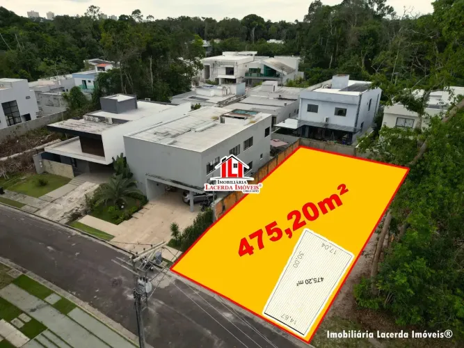 Lote no Alphaville ll com 475,20m² já desmatado em Ponta Negra - Manaus - AM