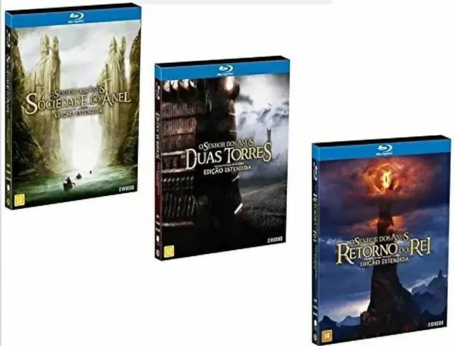 Trilogia Senhor dos Anéis Blu-ray Edição Estendida 6 Discos