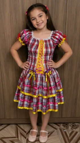 Vestido junino 12 anos