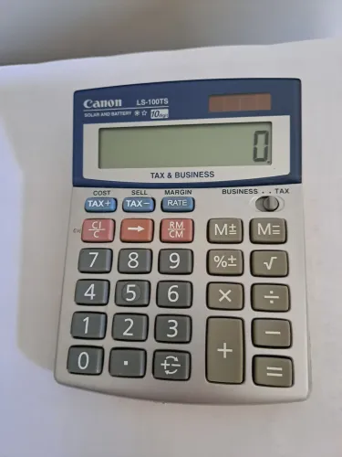 Calculadora Canon TAX e BUSINESS