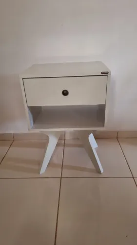 Mesa De Cabeceira Dalla Costa Tw47 De Mdf - 65cm X 45cm X 35cm