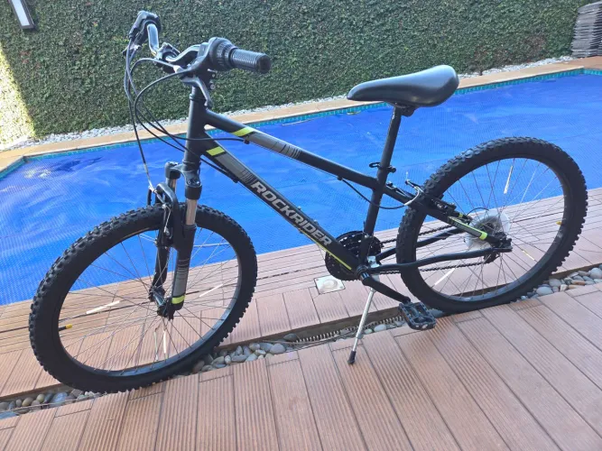 Bike Aro 24, preta, Rockrider
