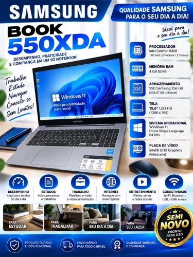 Notebook Samsung semi novo