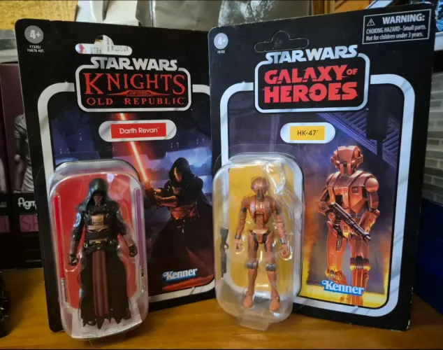 Star Wars Darth Raven e Droides HK-50 e HK-47 hasbro 3.75!