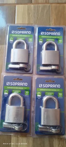 Cadeado inox maciço in 50 de Alta segurança