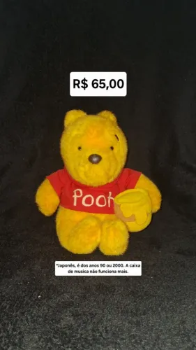 Ursinho Pooh Importado Japão Anos 90 - Usado