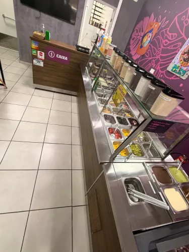 Balcão planejado para açaí, acaiteria e sorveteria 