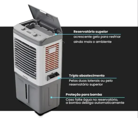 Climatizador de Ar 60 litros CLIN60 PRO - VELLARI MOVEIS