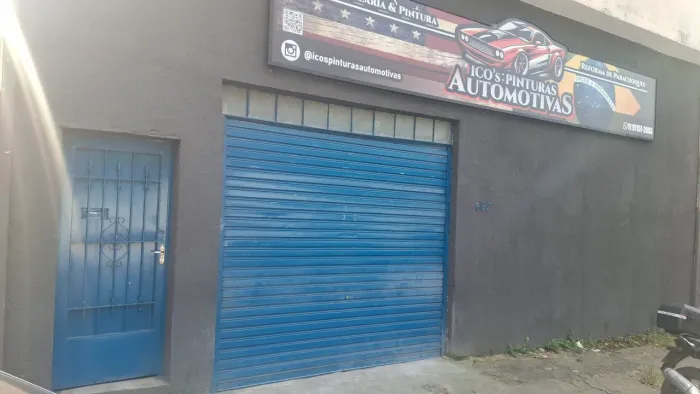 Oficina de funilaria e pintura montada