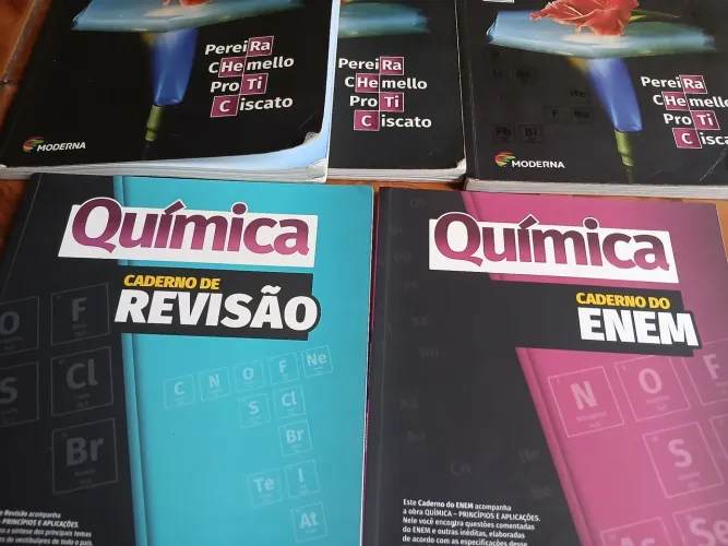 Livros de química vol.1.2 .3 e outros 