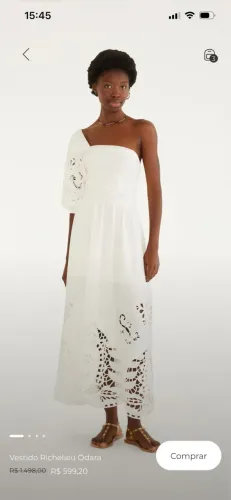 Vestido branco farm 