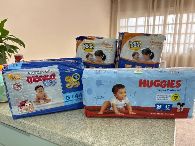 Fraldas Tam G - Huggies, Turma da Mônica e Pompom