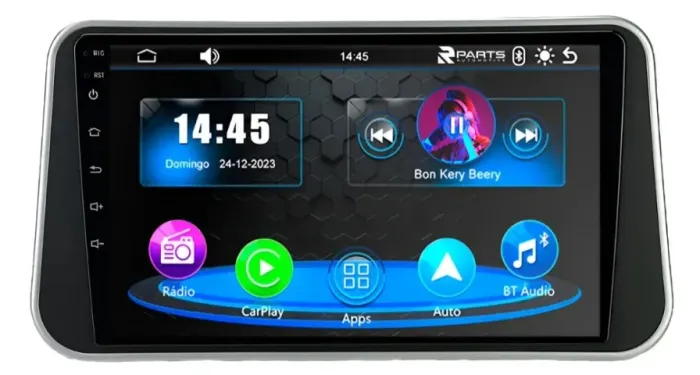 Central Multimídia MP5 Connect Faaftech 9 Pol. Carplay/ A. Auto Kicks 2016 a 2025