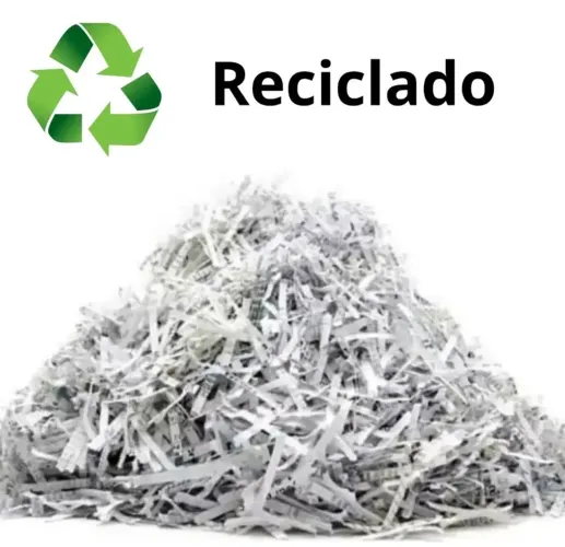 5 KG de papel reciclado fragmentado