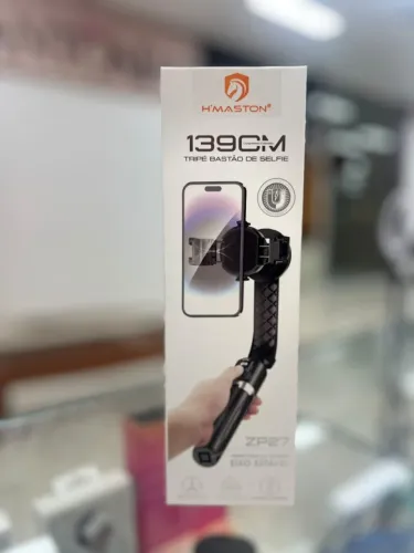 TRÍPE E BASTÃO DE SELFIE H'MASTON ZP27 2 EM 1 BLUETOOTH