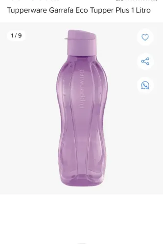 Garrafa tupperware 1 litro original. 