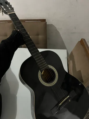 Violão preto + capa