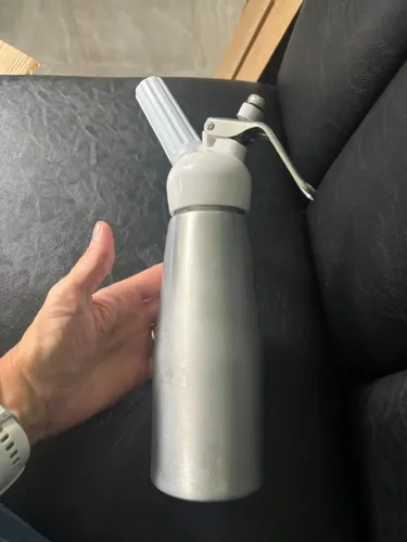 5 garrafas sifão para chantily com 10 capsulas de gás