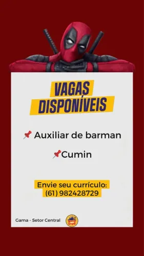 Vaga de emprego no Gama