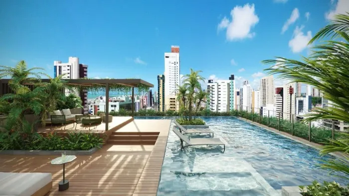 Flat com 2 suítes, 78 m² - Manaíra - João Pessoa/PB