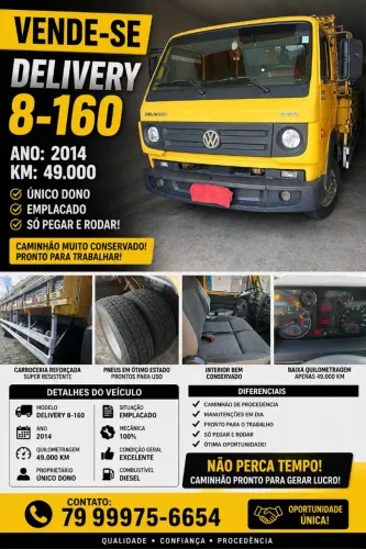 Caminhão Volkswagen 8-160 2014