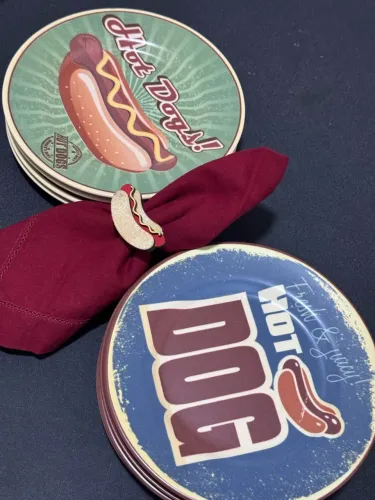 Pratos Alleanza hotdog cerâmica