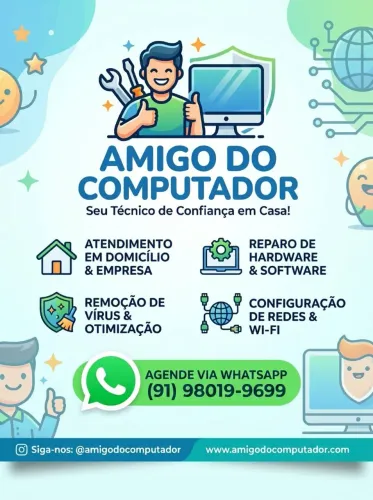 Seu técnico de Confiança em Casa