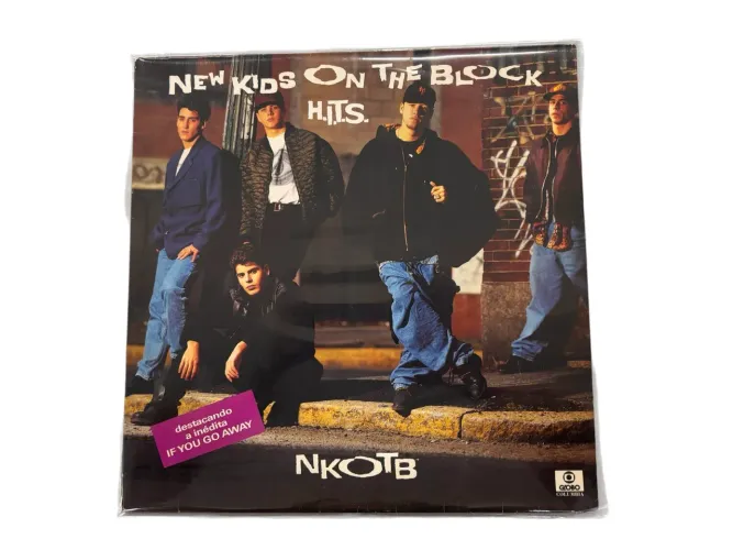 vinil LP "H.I.T.S." New Kids On The Block, lançado pela gravadora Columbia em 1991.