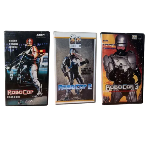 Trilogia VHS ROBOCOP 1 2 e 3