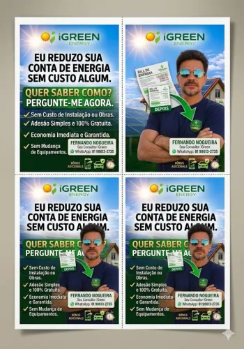 Conta de energia alta? Baixo sua conta em até 10%