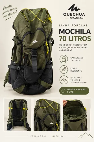 Mochila Quéchua Forclaz 70 litros